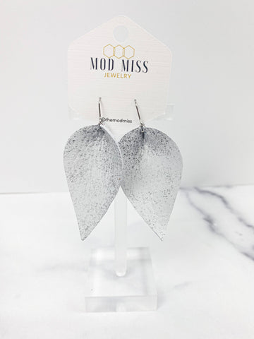 Leather Petal Earring 