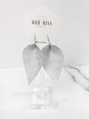 Leather Petal Earring 