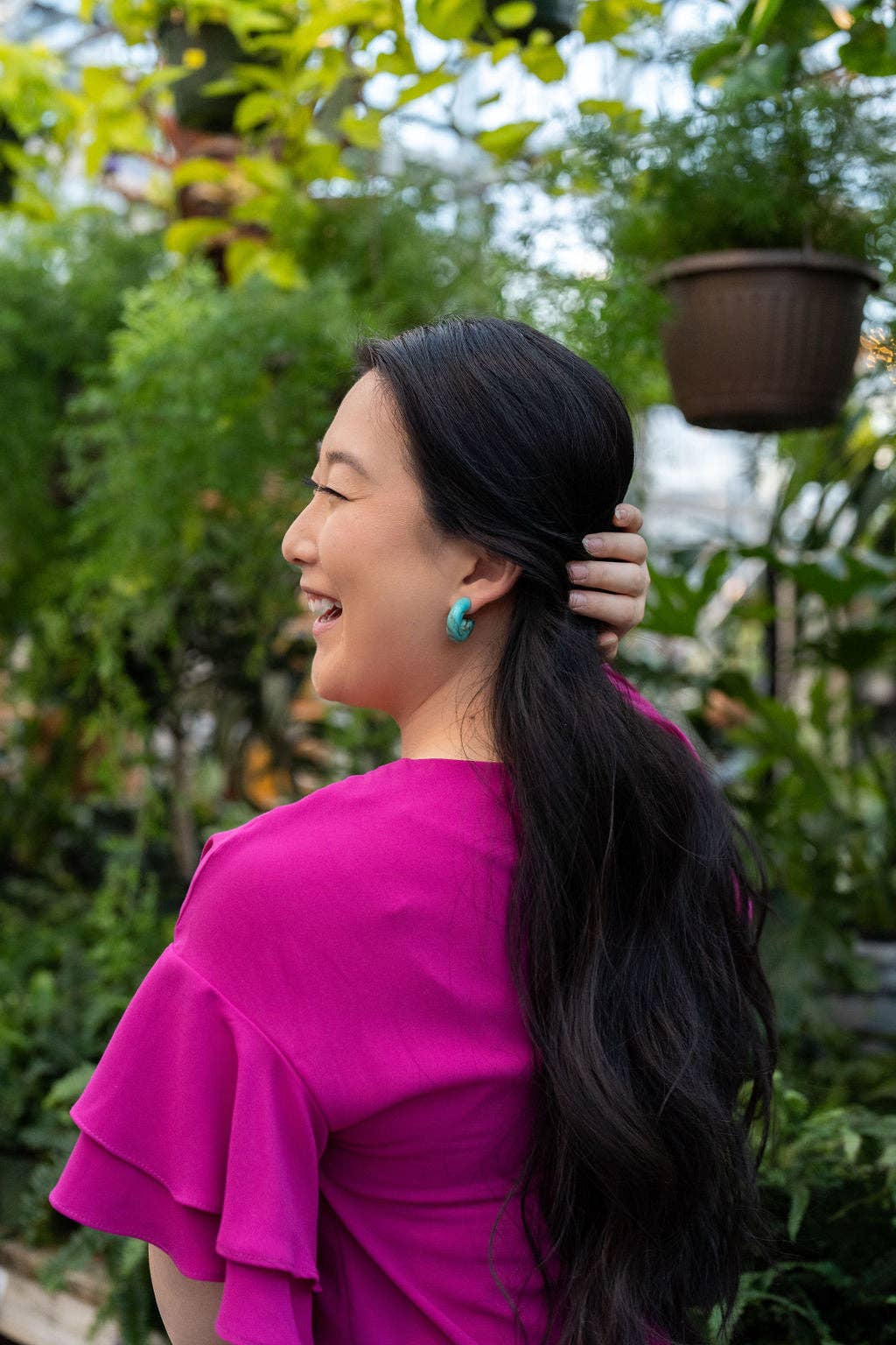 Turquoise Chloe Hoops