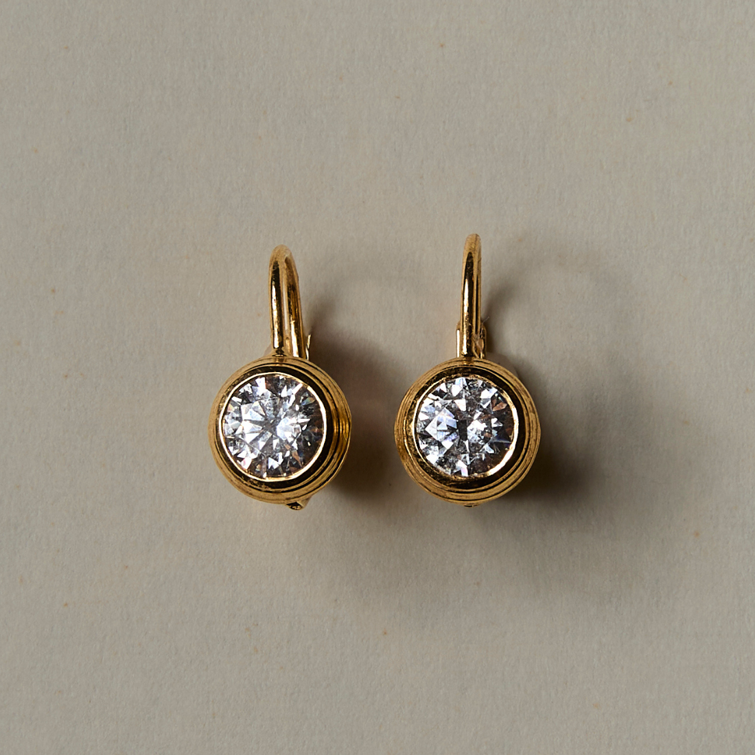 HART - Bezel Drop Earrings