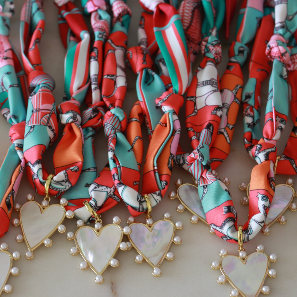 Scarf Necklace ~ The Scarlett Heart