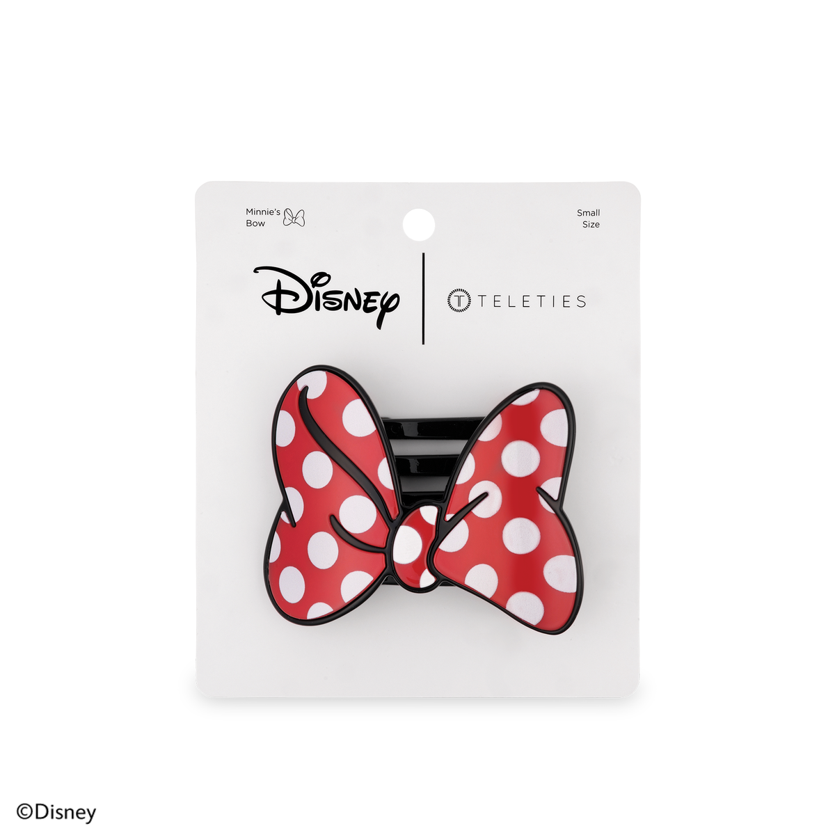 TELETIES - Disney: Minnie's Bow | Small |  Flat Hair Clip