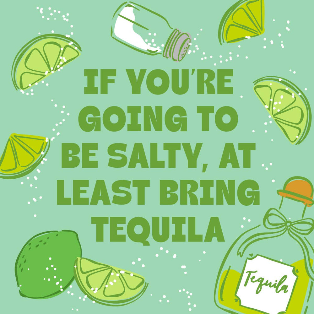 Funny Margarita Salty Funny Cocktail Napkins
