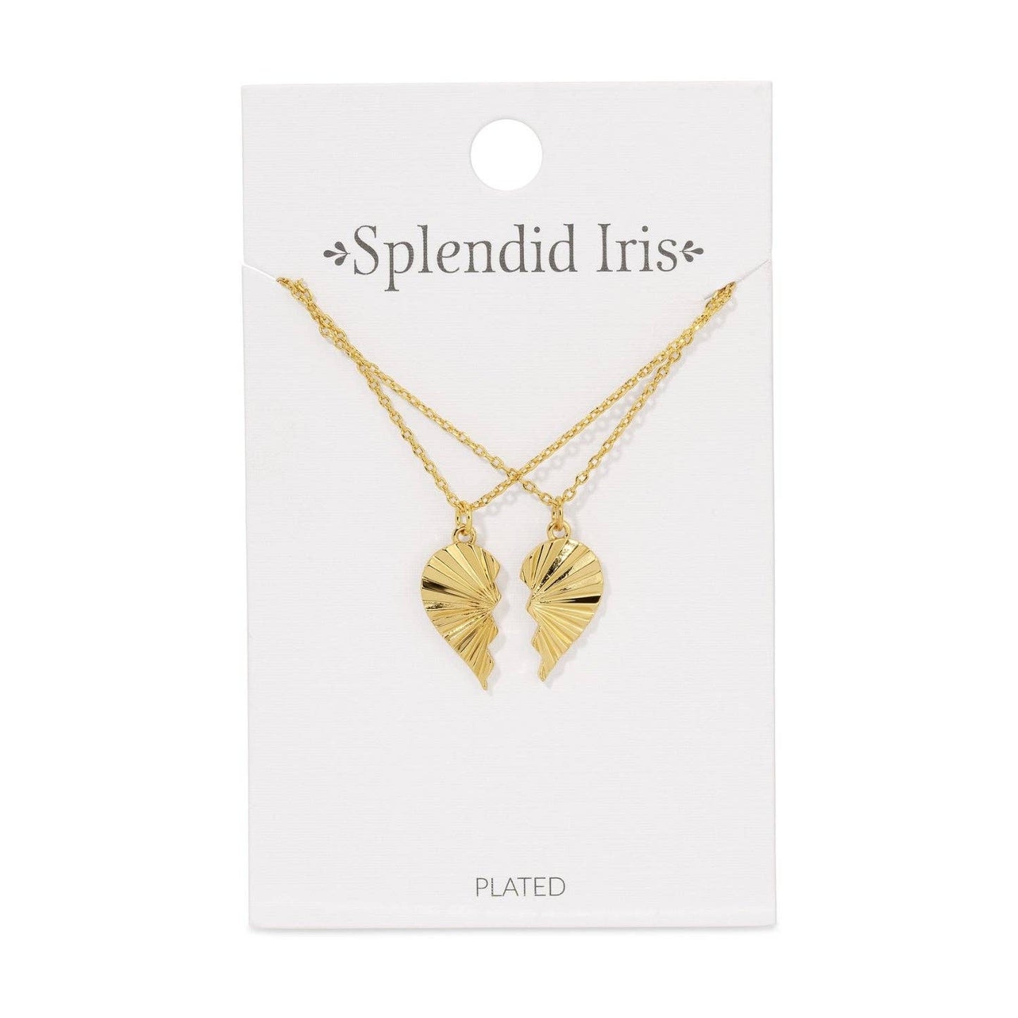 Be Connected - Pair Of Heart Halves Friendship Necklaces