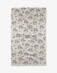 Geometry - Vintage Santa Tea Towel