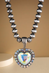 Western Heart Navajo Pearl Necklace