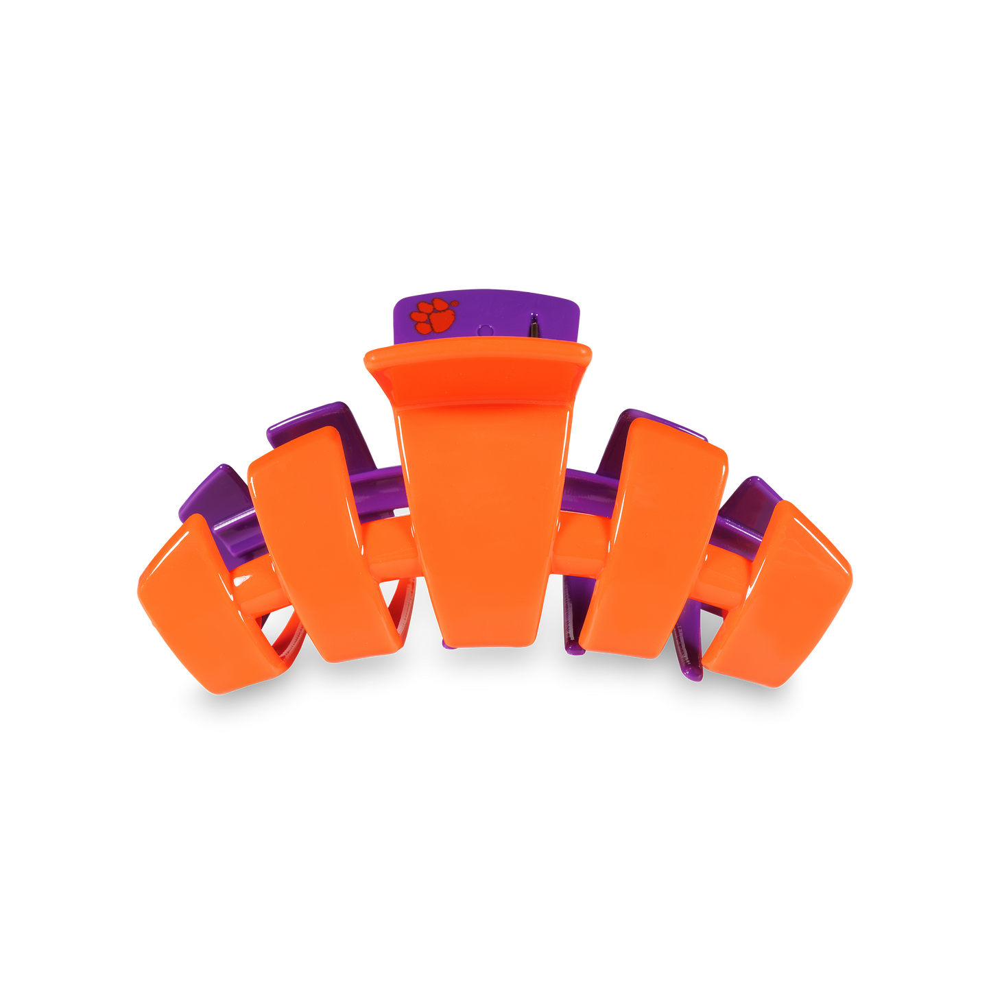 TELETIES - Classic College Hair Clip | Medium | Clemson Univ.