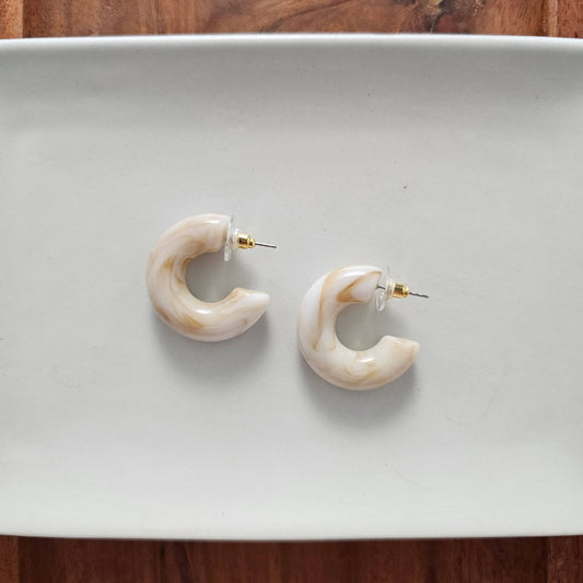 Natural Chloe Hoops