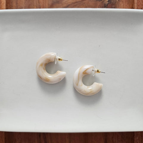 Natural Chloe Hoops