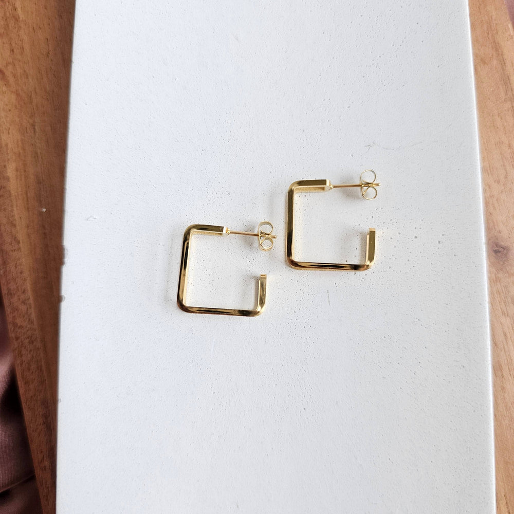 Gold Kamora Waterproof Hoops