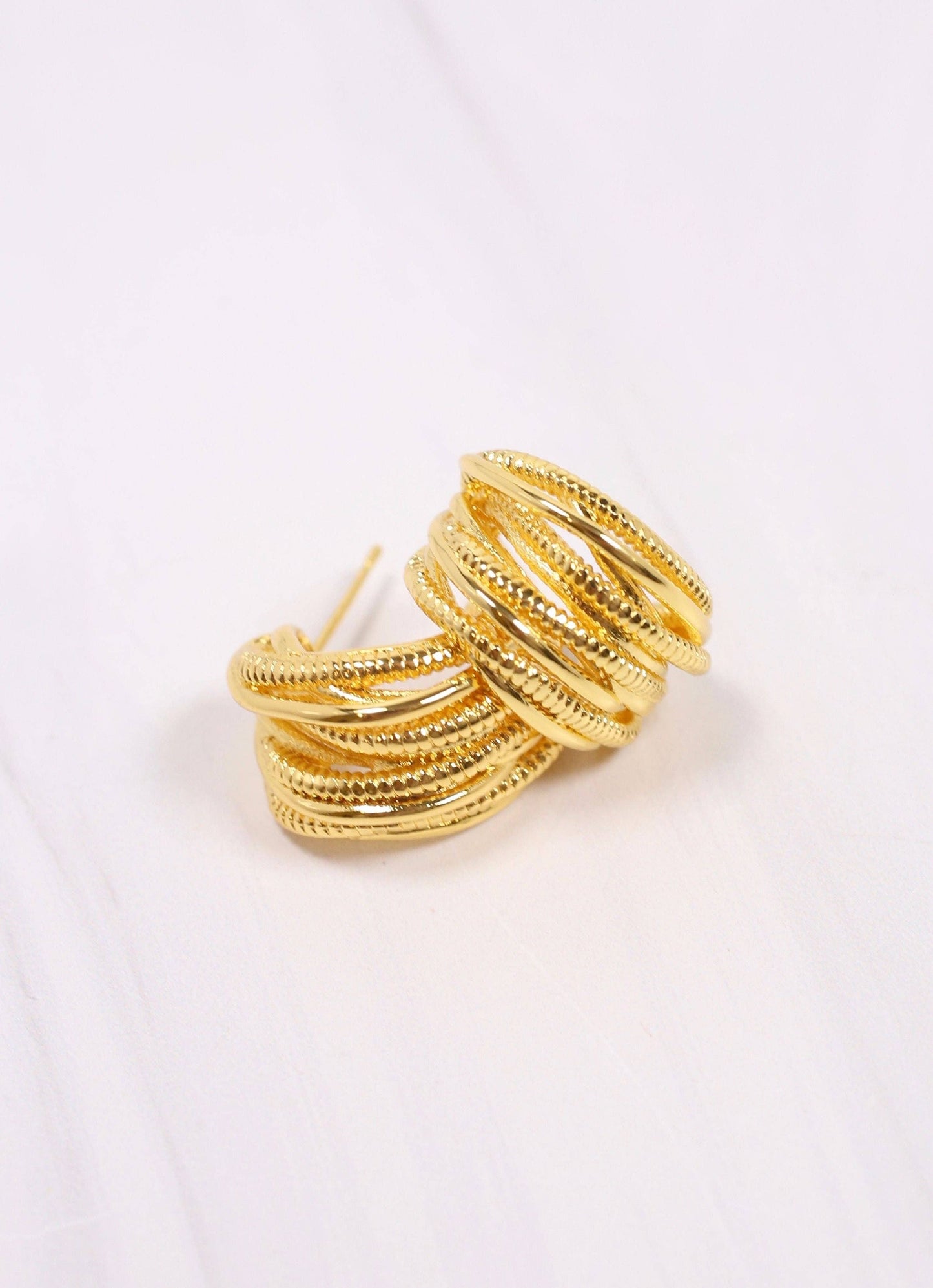 Gold Dipped Newton Hoops