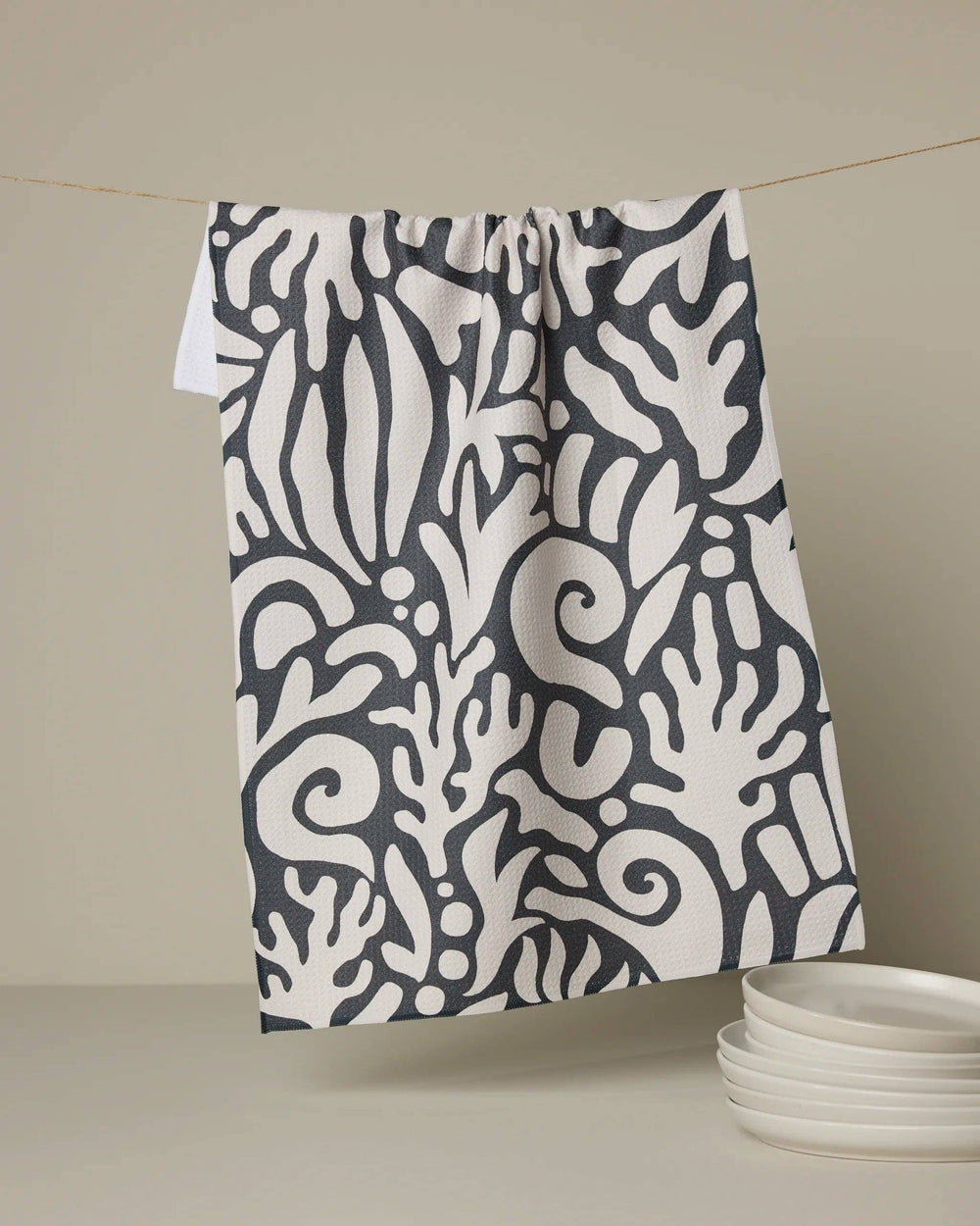 Geometry - Inkwell Reef Tea Towel