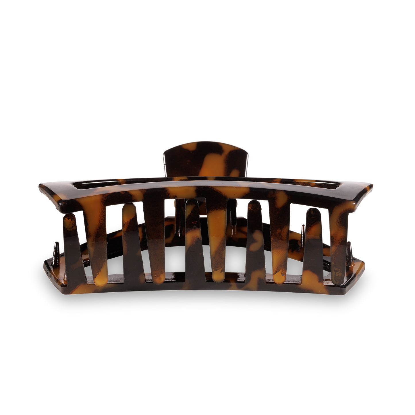 TELETIES - Open Hair Clip | Large |  Tortoise