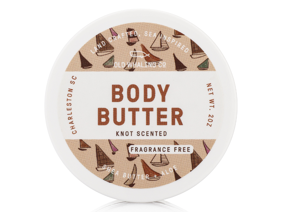 Old Whaling Company - Travel Size Knot Scented (Fragrance Free) Body Butter (2oz)