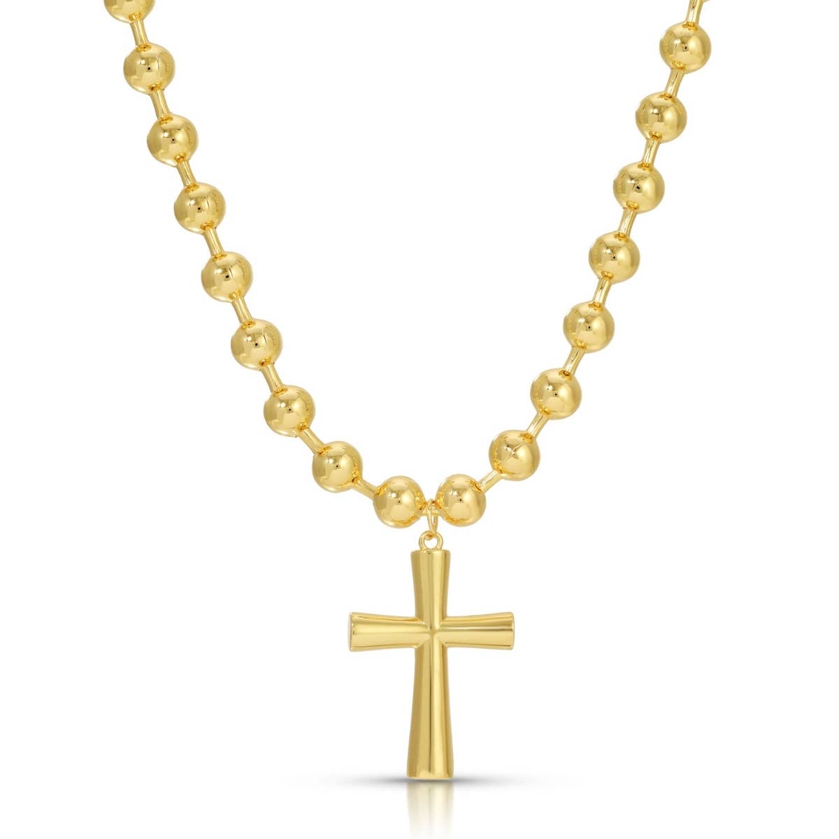 Bold Cross Statement Necklace