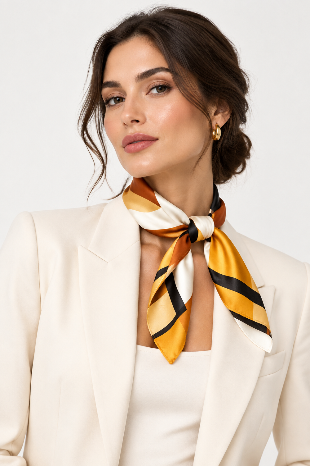Modern Abstract Square Statin Scarf