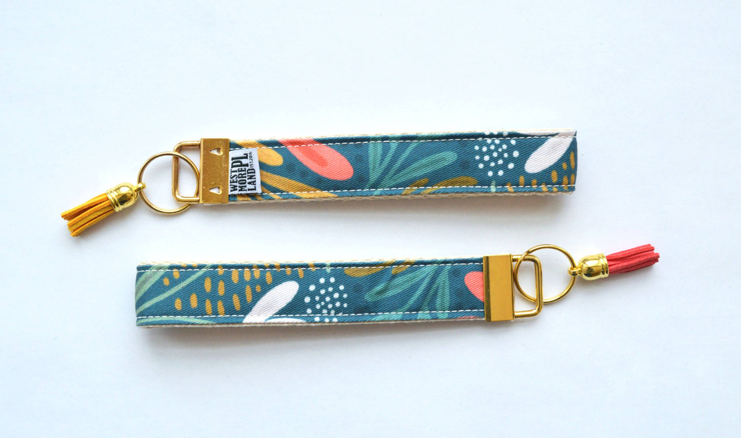 Key Fob Wristlet - Henrietta Blue