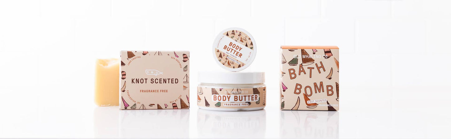 Old Whaling Company - Travel Size Knot Scented (Fragrance Free) Body Butter (2oz)