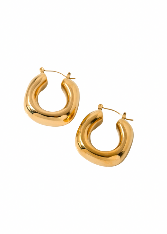 Hjane Jewels - Blair Hoops Gold Hypoallergenic Water Resistant