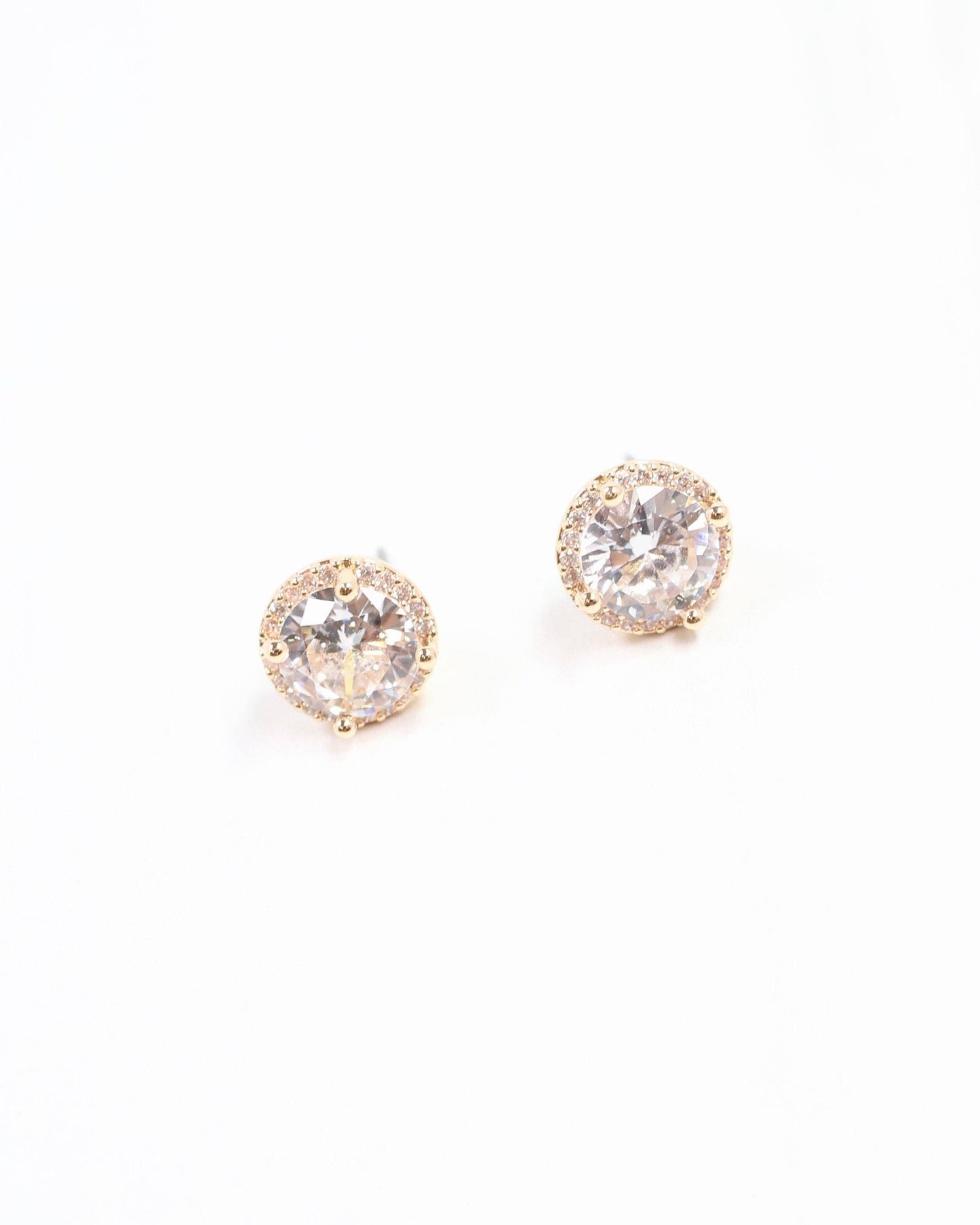 Gold Dipped CZ Stud Gold