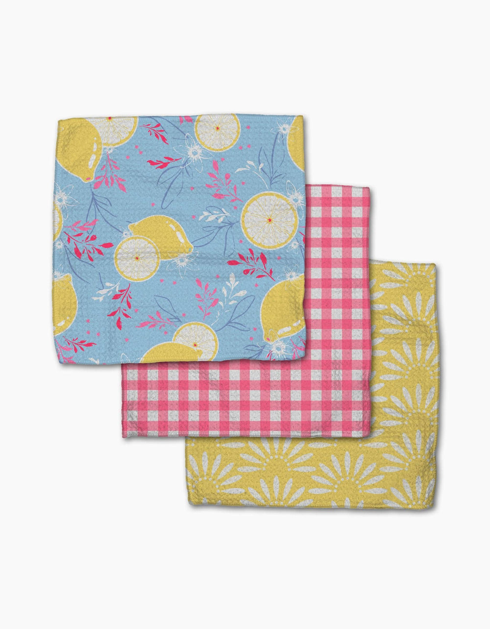 Geometry - Lemon Pop Dishcloth Set