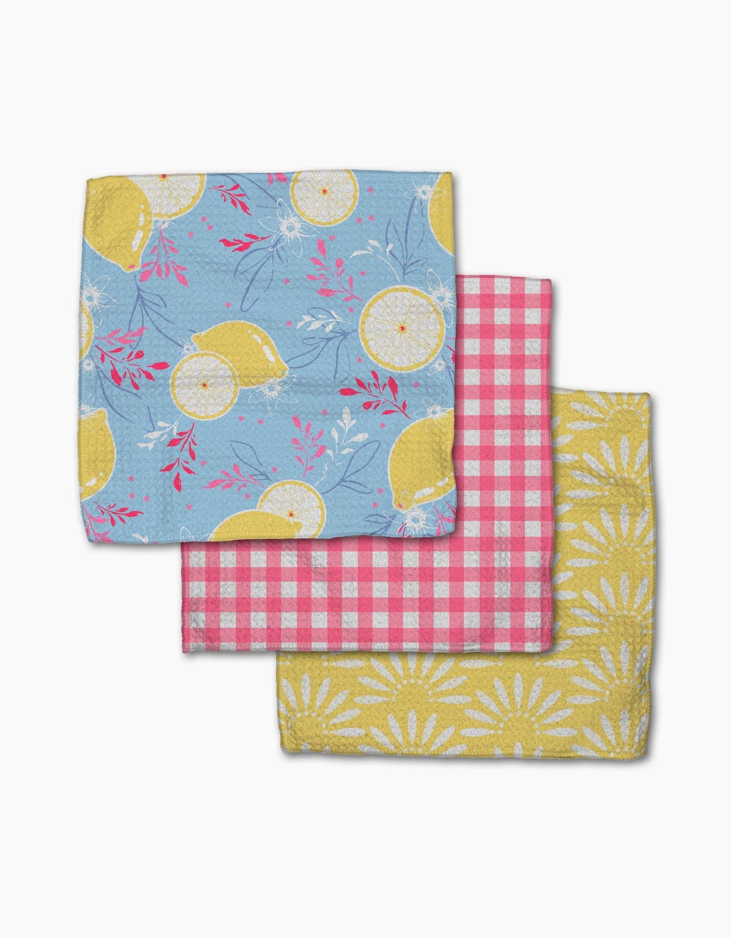 Geometry - Lemon Pop Dishcloth Set