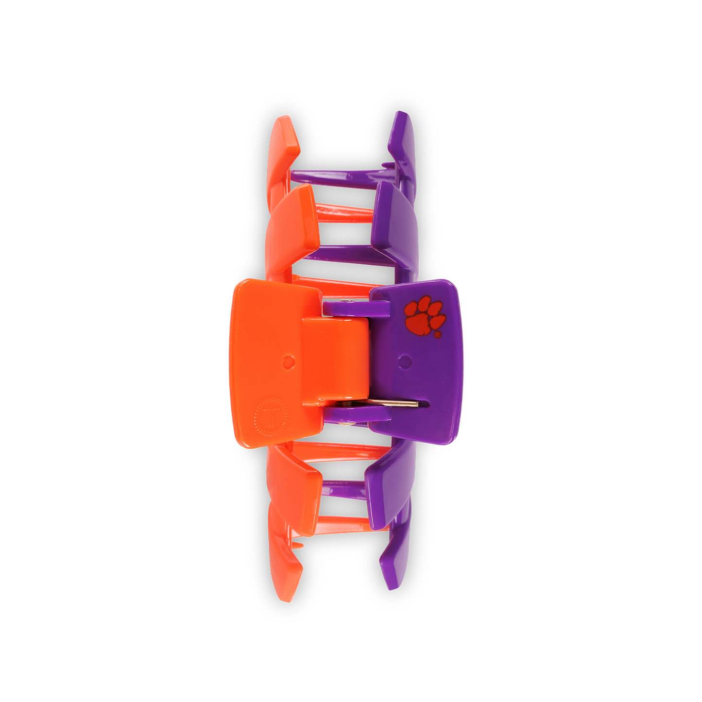 TELETIES - Classic College Hair Clip | Medium | Clemson Univ.