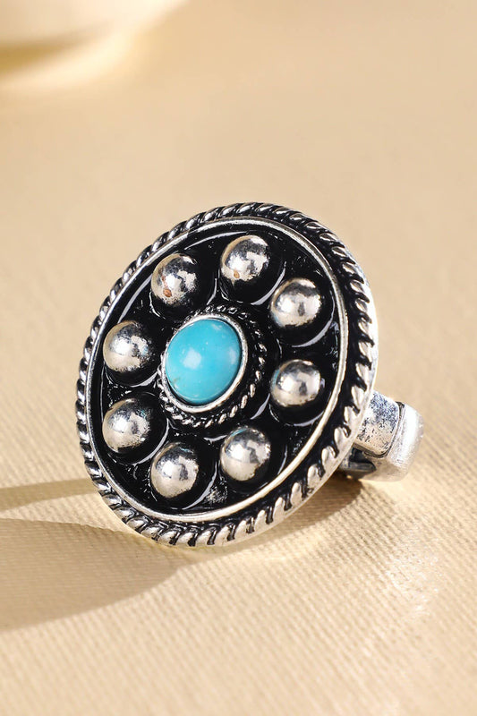 Western Ball Semi Stone Ring