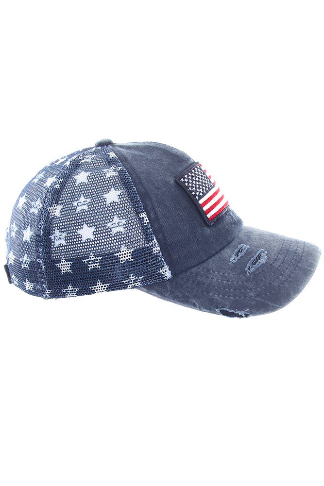 C.C American Flag Baseball Cap