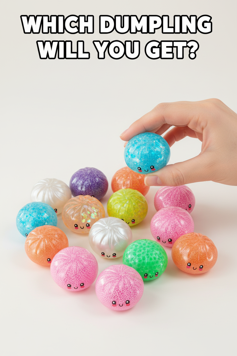 2.5" Fun Doh Squishy Mystery Mini Dumpling