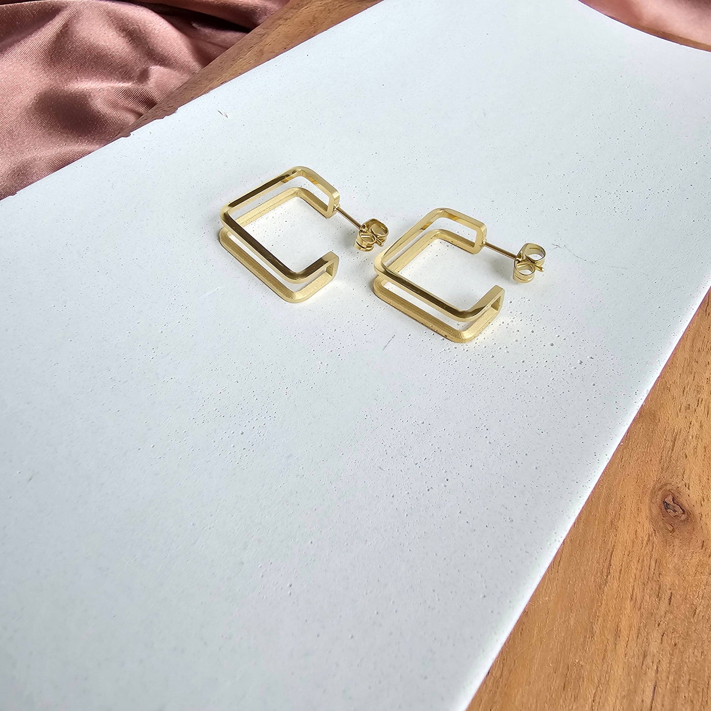Gold Kamora Waterproof Hoops