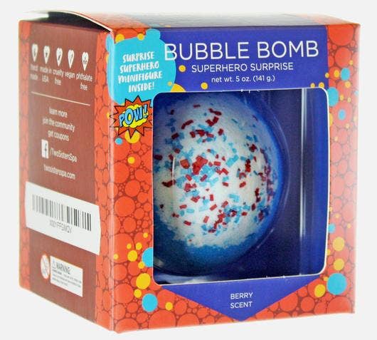 Superhero Bath Bombs for Kids with Toy Surprises