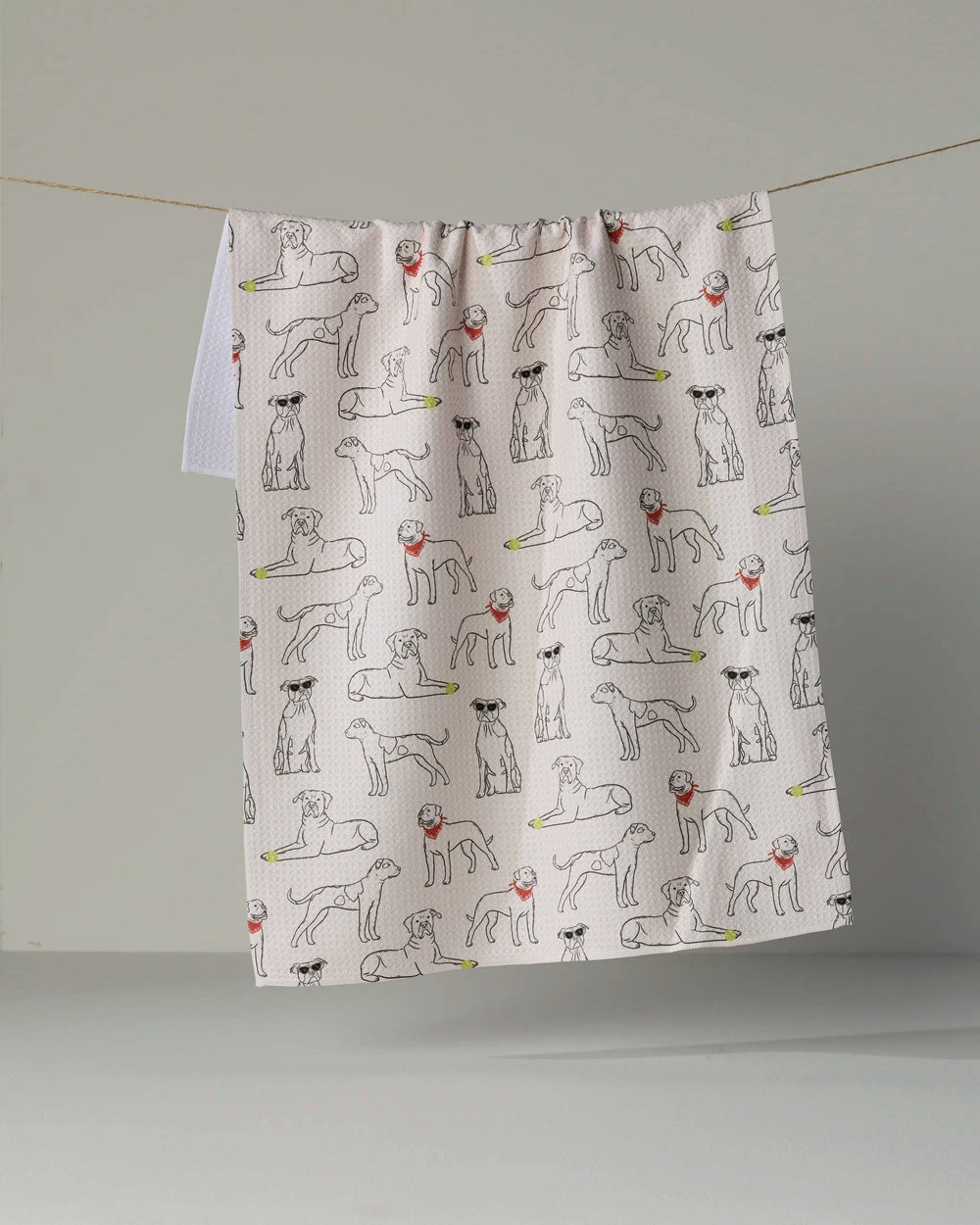 Geometry - Bulldog Buddies Tea Towel