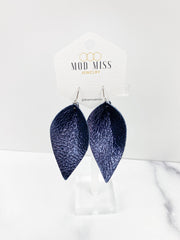 Leather Petal Earring 