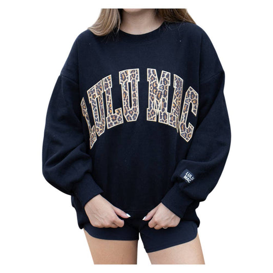 Black & Leopard Sweatshirt