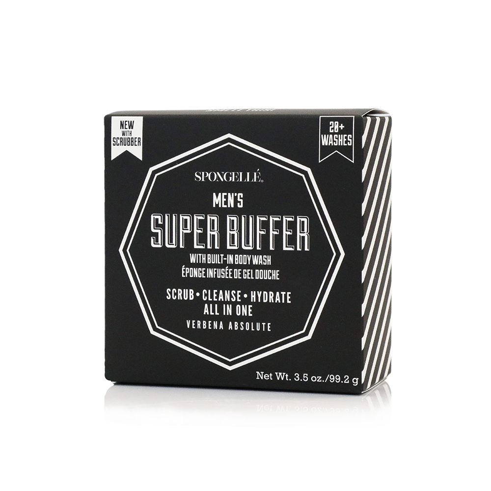 Men's Body Buffer with Black Scrubber