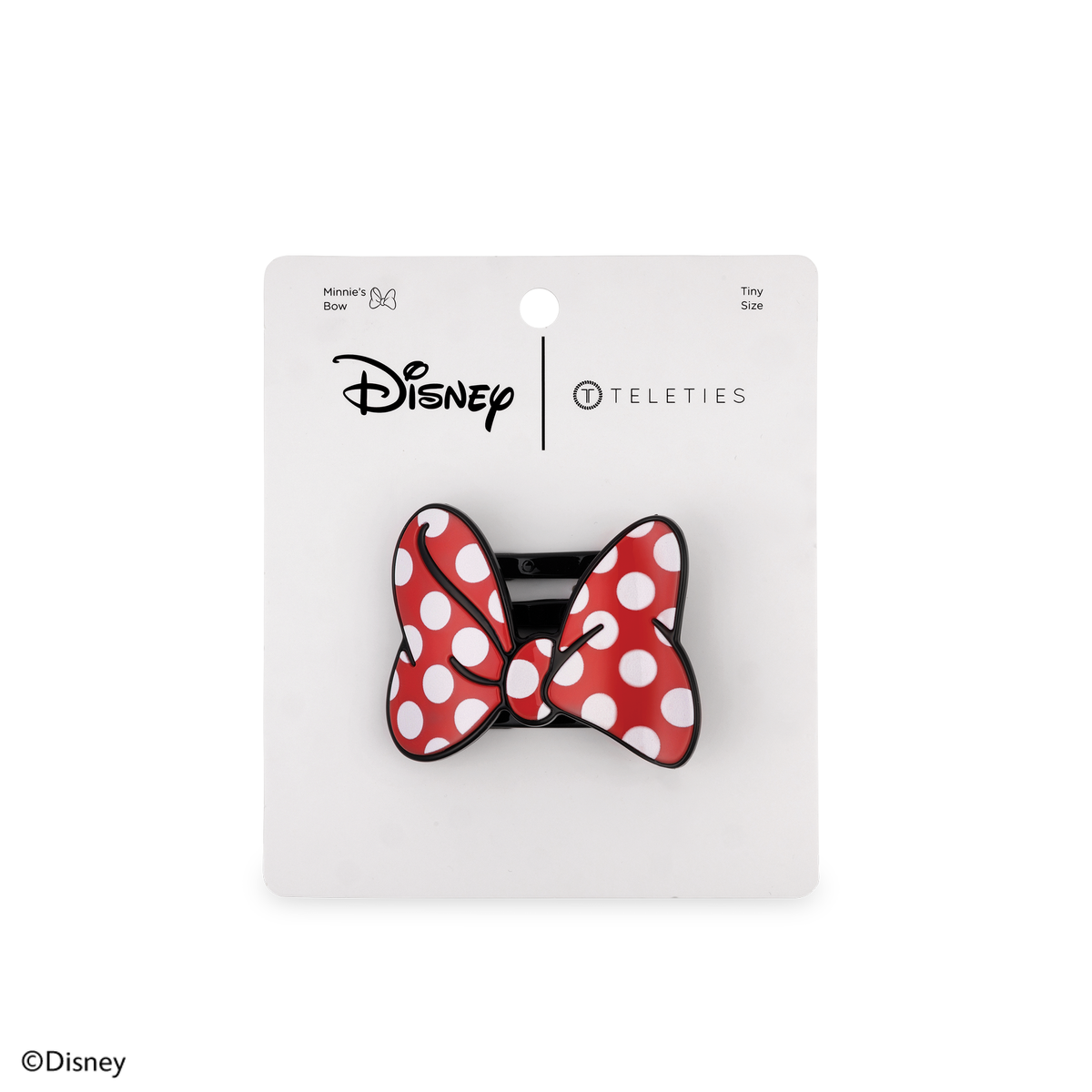 TELETIES - Disney: Minnie's Bow | Tiny |  Flat Hair Clip