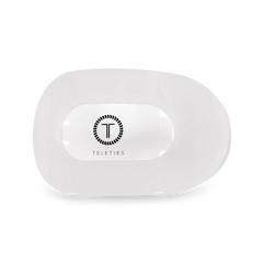 Flat Round Clip Coconut White