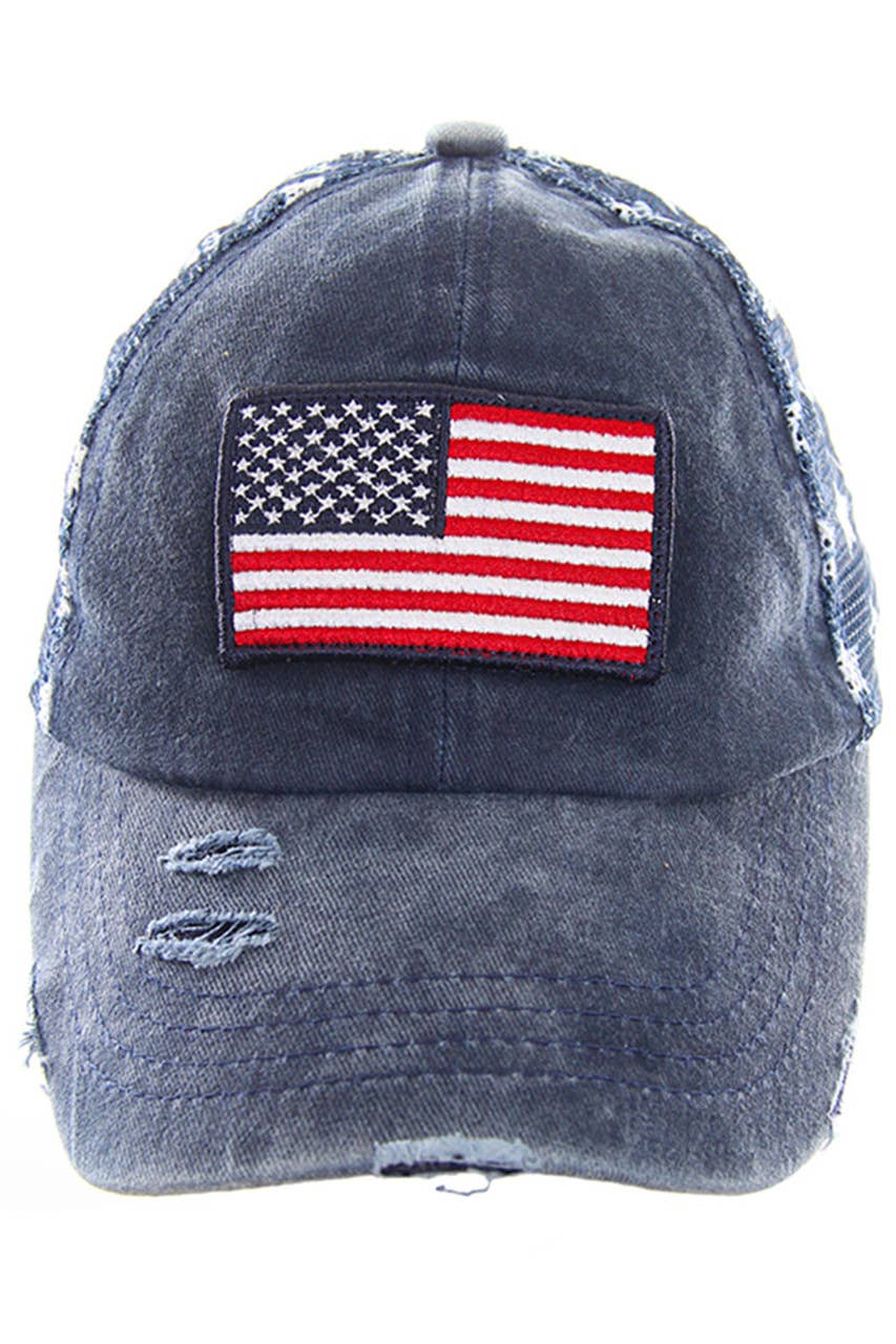 C.C American Flag Baseball Cap