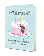 Low-Calorie Cake Deluxe Greeting Card