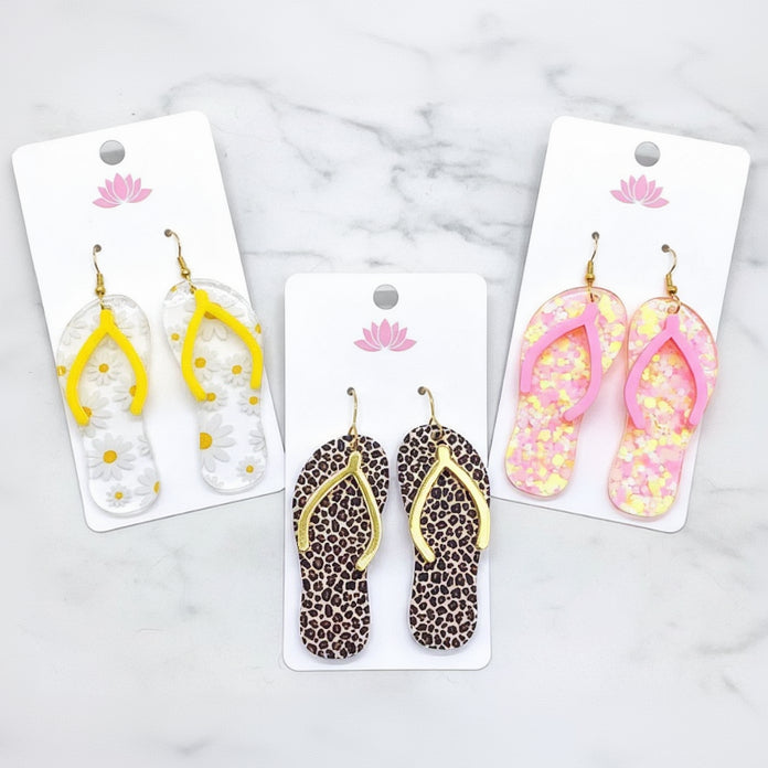 Flip Flop Dangle Earrings