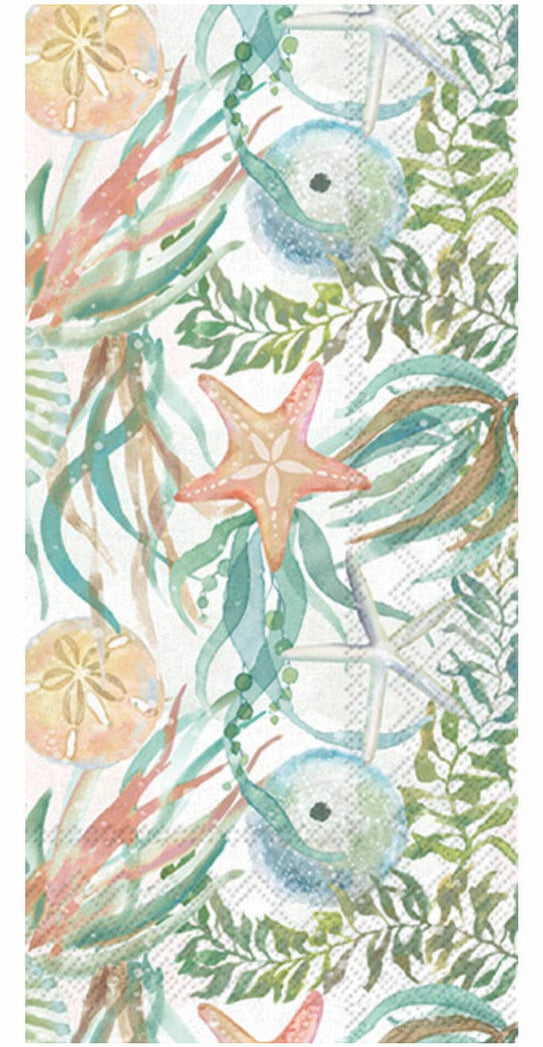 Watercolor Coast Paper Guest Towels