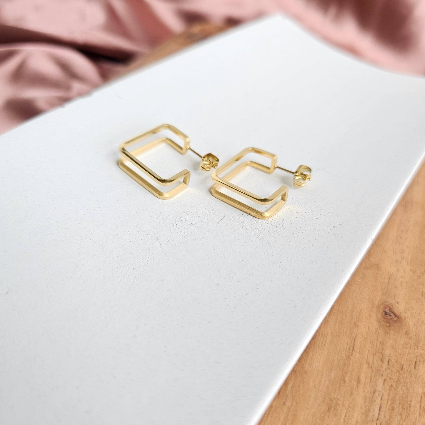 Gold Kamora Waterproof Hoops