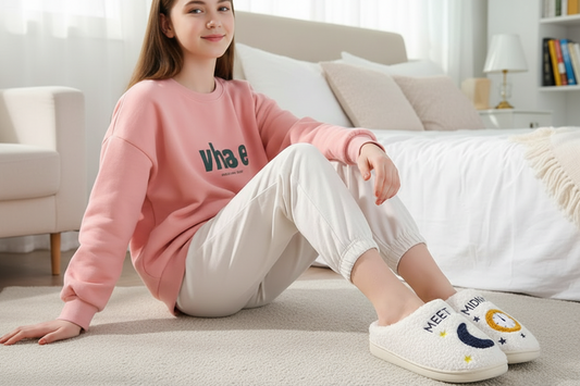 Meet Me At Midnight Cozy Fluffy Slippers