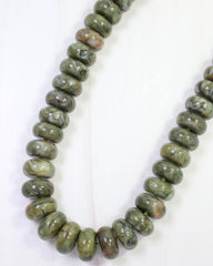 Pipestone Marble Beaded Necklace Olive