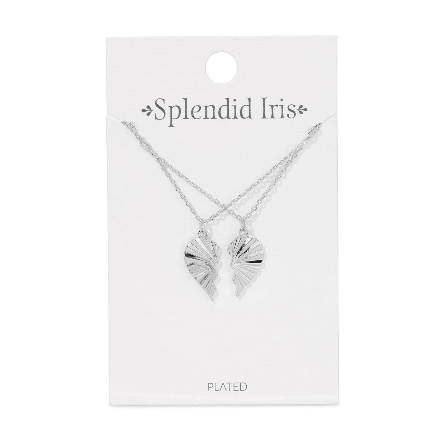 Be Connected - Pair Of Heart Halves Friendship Necklaces