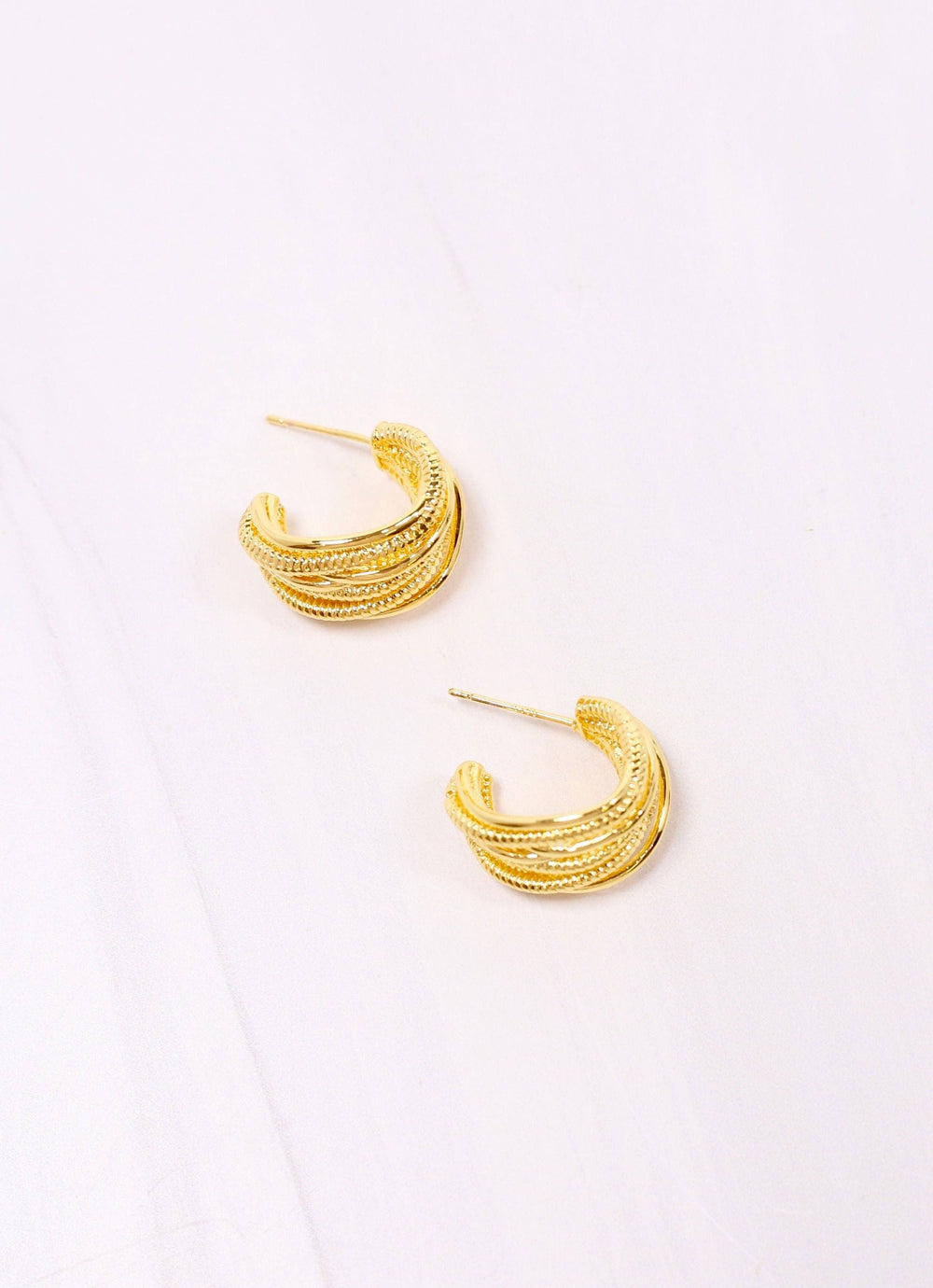 Gold Dipped Newton Hoops