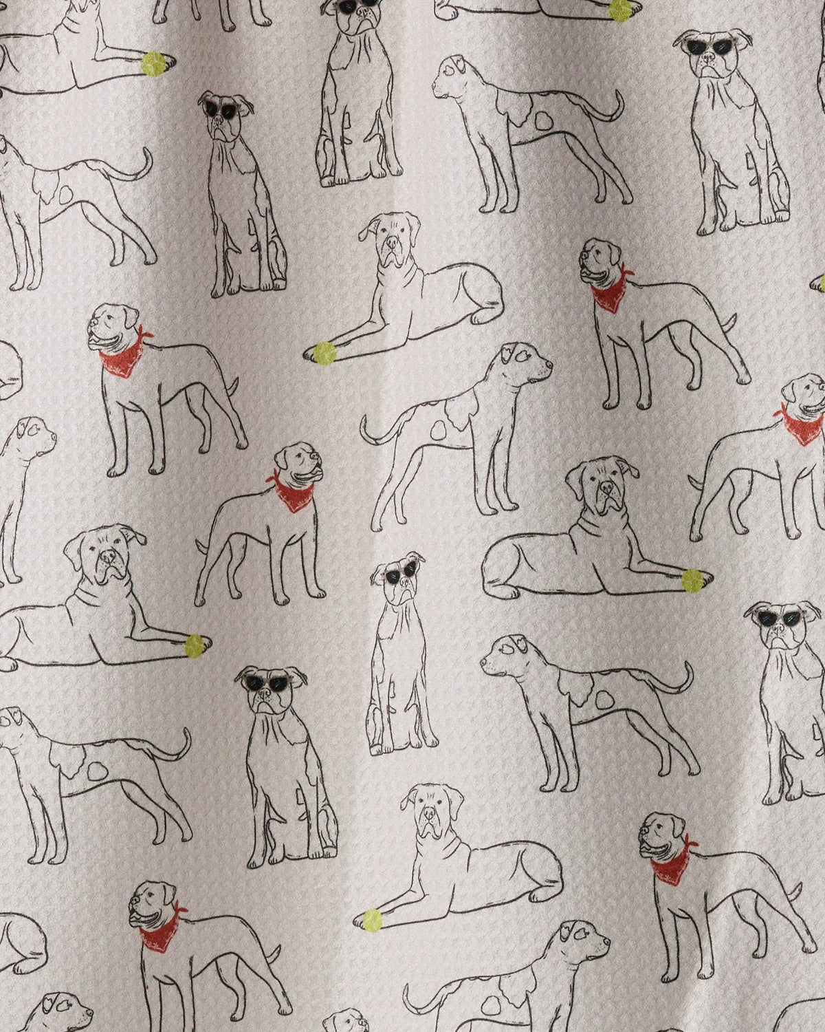 Geometry - Bulldog Buddies Tea Towel