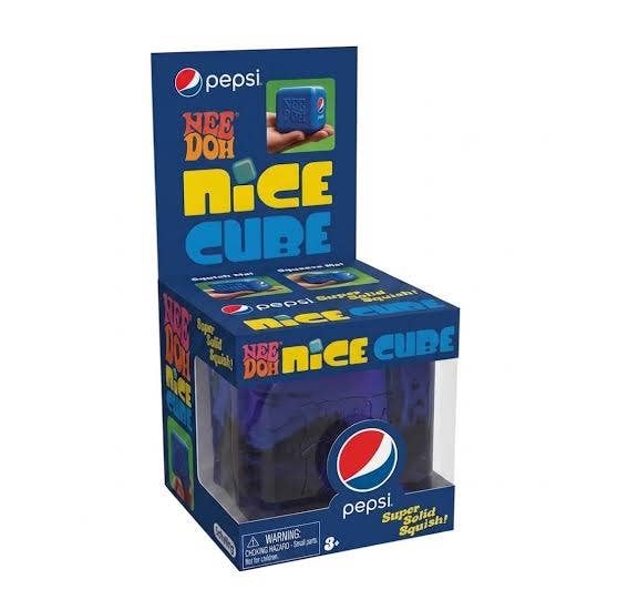 Pepsi Nice Cube packaging with colorful text and branding on a white background