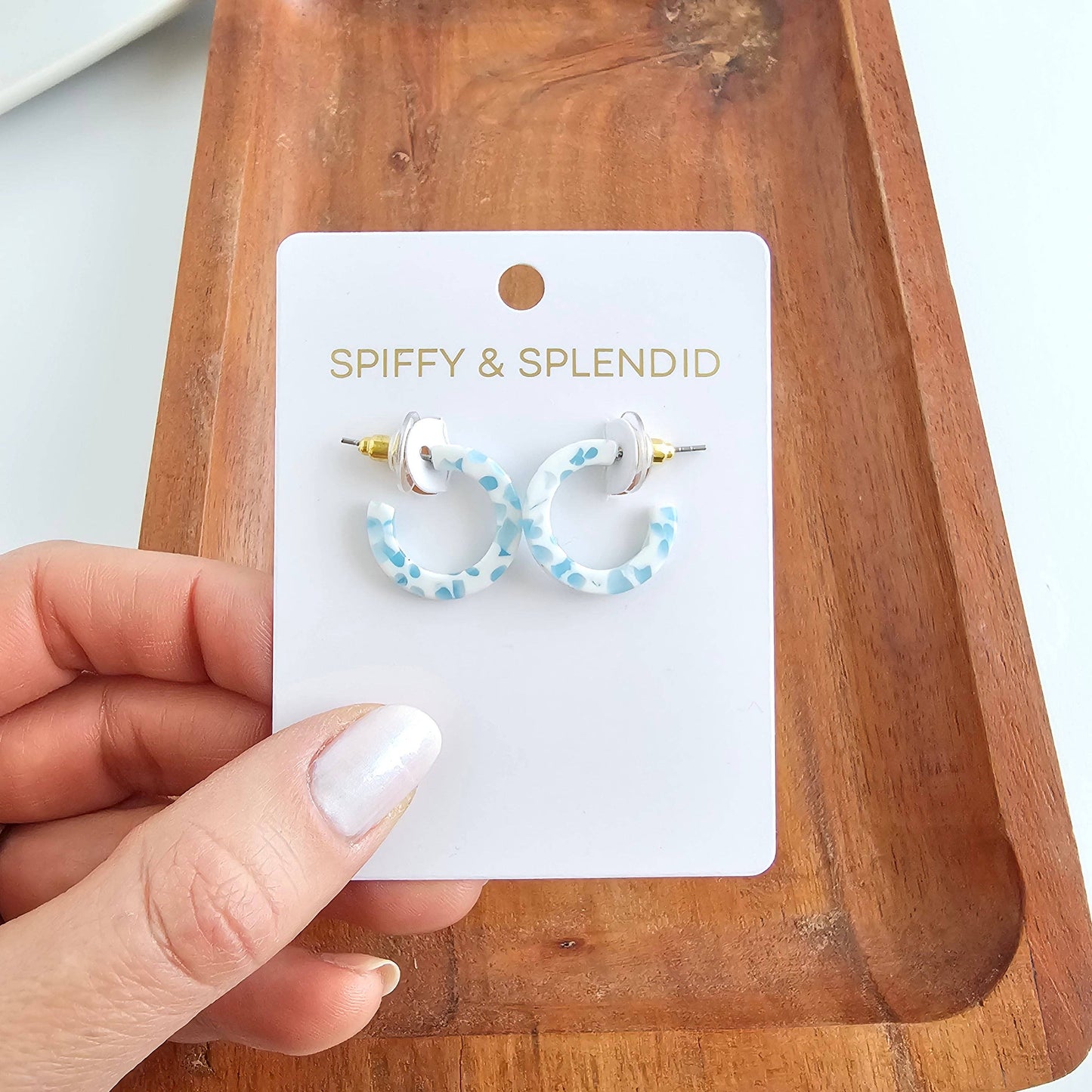 Micro Cam Mini Hoops - Pastel Blue